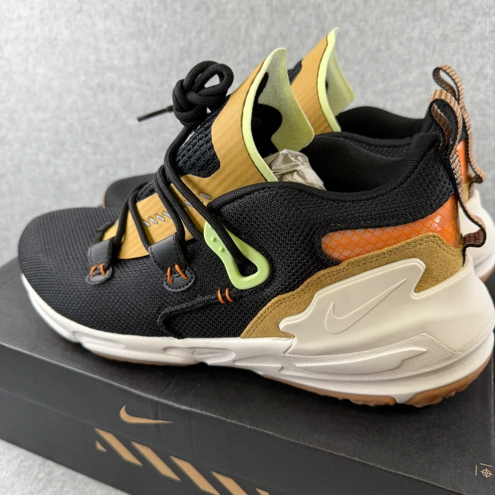 Nike Zoom Moc THE10TH AT8695-001 Black Phantom Club Gold SIZE‎ 10.5 Sneakers